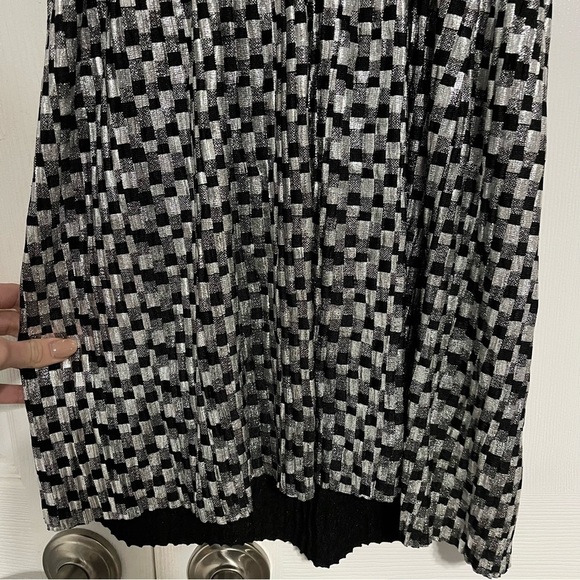 Zara Shimmery Metallic Silver Party Mini Dress NWT - Picture 7 of 7